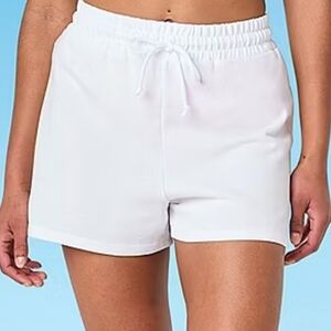 Decree Women's Size XXL Swim Short Coverup White Bottoms